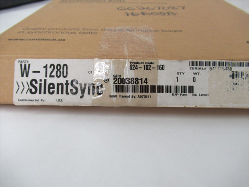 Continental W-1280; Timing Belt 32mmW 8mmP 1280mmLong 160T