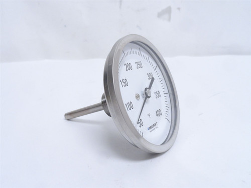 Ashcroft 30EI60R02550400; Thermometer; 50-400F; 3" Dial