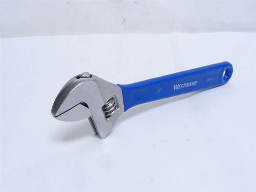 Westward 1NYC3; Alloy Steel Adjustable Wrench; Jaw" 1-1/8"