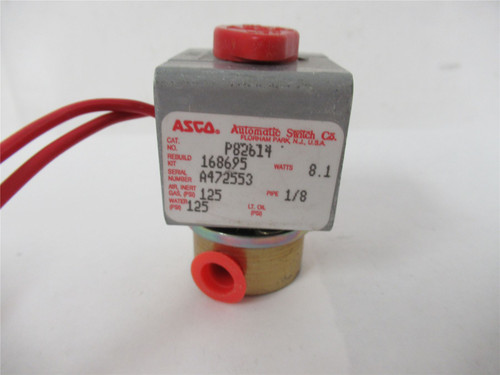 Asco P82614; Solenoid Valve 1/8" 120V 0-150 PSI Air Water