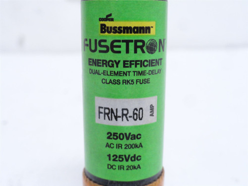 Bussmann FRN-R-60; Fusetron Time Delay Fuse 60A 250VAC/125VDC