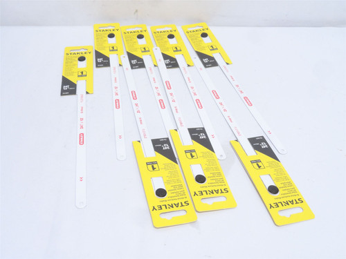 Stanley 15-631; Lot-8;  Bi-Metal Hacksaw Blades; 12" Long