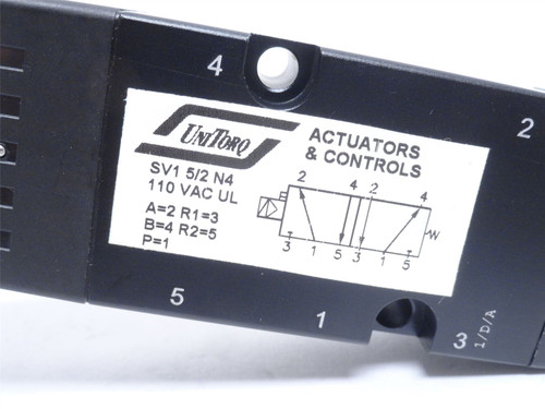 Unitorq SV15/2N4; Solenoid Air Valve; 110VAC; NEMA: 4