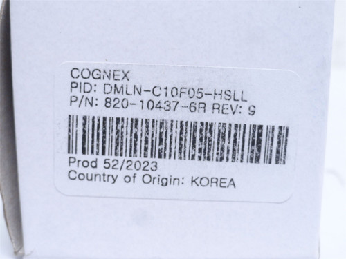 Cognex 820-10437-6R; Camera Lens; 10mm