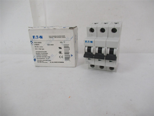 Eaton FAZ-C63/3; Circuit Breaker 63A 3 Pole 277/480VAC 96VDC