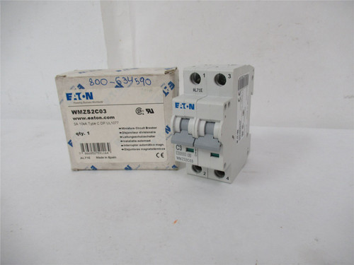 Eaton WMZS2C03; Circuit Breaker  3A 277VAC 48VDC 2Pole