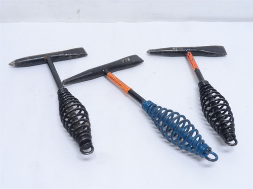Radnor 64002008; Lot-3; Coil Handle Chipping Hammer W/Cone & Chisel
