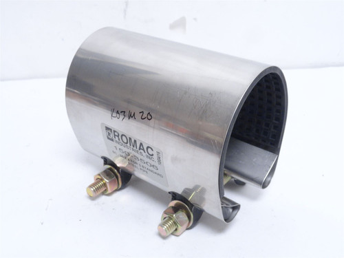 Romac 150-3506; Pipe Repair Clamp; SS; Size: 3"; 6" Long