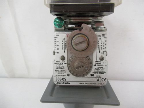 Allen-Bradley 836-C5; Pressure Control Switch 2 PSI 80 PSI