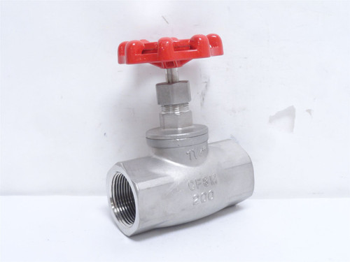 Sharpe 40276-1-1/4; Globe Valve; SS-316; 1-1/4NPT; 200PSI
