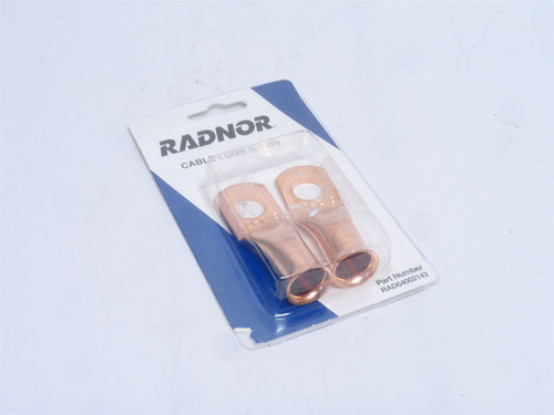 Radnor 64002143; Lot-2; Solder Type Cable Lugs;  #1-2/0 Cable