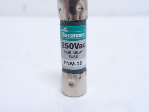 Bussmann FNM-10; Time Delay Fuse; 10A; 250VAC