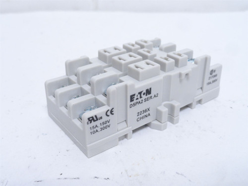 Eaton D5PA2; Relay Socket; 11-Pin; 15A; 300VAC