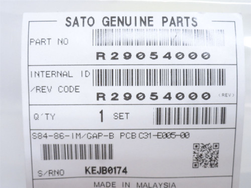 Sato R29054000; Lower IM/Gap Sensor For S84/S86NX & S84/S86