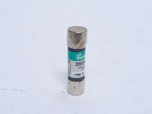 Bussmann FNM-6-1/4; Time Delay Fuse 6.25 Amps; 125VAC