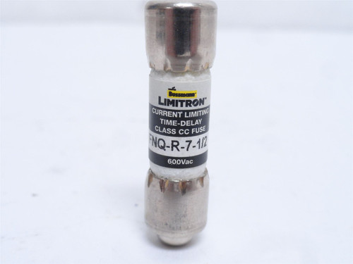 Bussmann FNQ-R-7-1/2; Time Delay Fuse; 7-1/2A; 600VAC