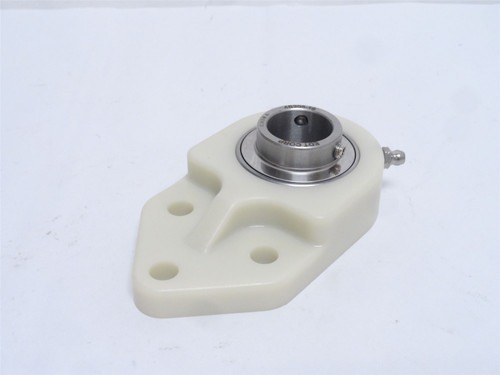 EDT 4B3GC8-16GX; Poly Flange Bearing; 1"ID; 3-Bolt Bracket
