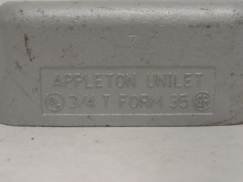 Appleton T75-M; Conduit Body; Type: T; 3/4 FNPT; Form: 35