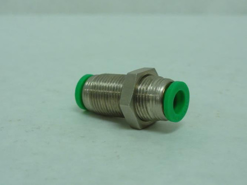 Numatics INB101-104-000; Bulkhead Union; 1/4" Tube