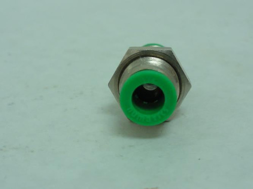 Numatics INB101-104-000; Bulkhead Union; 1/4" Tube