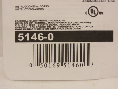 Bell 5146-0; Weatherproof Cover; Single Gang; 4-1/2" Height