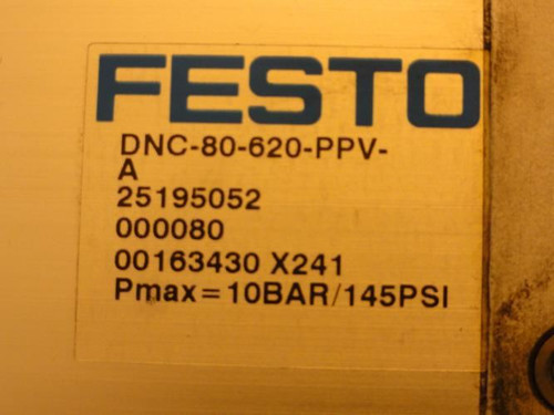 Festo DNC-80-620-PPV-A; Pneu. Cylinder; 80mm Bore; 620mm Stroke