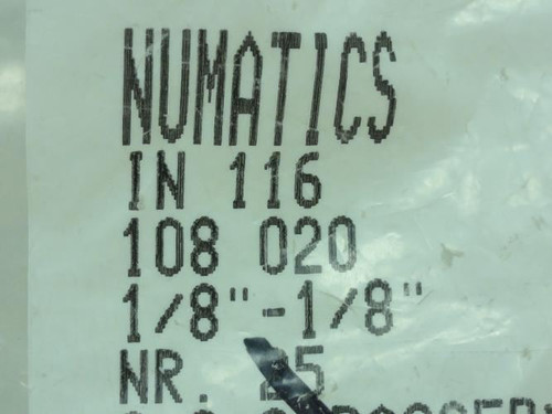 Numatics 116-108-020; Male Swivel Run Tee 1/8" x 1/8 MNPT