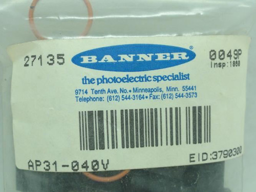 Banner AP31-040V; Bag-20; Aperture; Vertical 1 x 12.7 mm Slot