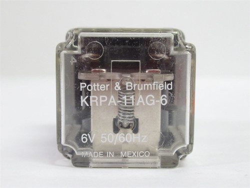 Potter & Brumfield KRPA-11AG-6; Relay;10A; coil: 6VDC; 8-Pin