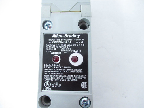Allen-Bradley 802PR-BX01; Limit Switch Inductive Proximity
