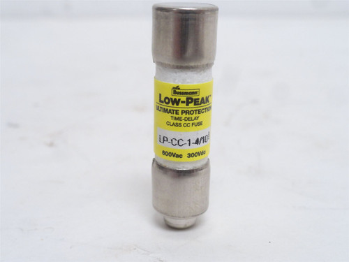 Bussmann LP-CC-1-4/10; Time-Delay Fuse; 1-4/10A; 600VAC/300DC