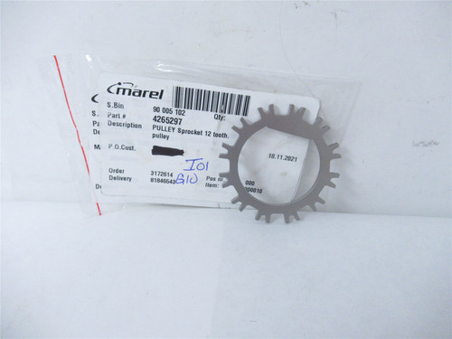 Marel 4265297; Pulley Sprocket 12 Teeth