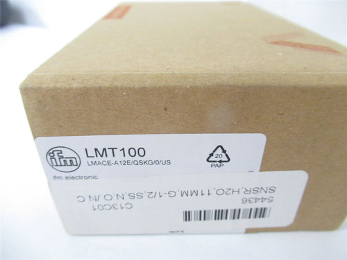 IFM Efector LMT100; Level Sensor Probe 0degC to +60degC