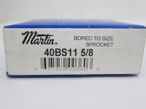 Martin 40BS11-5/8; Sprocket #40; 11 Teeth; 5/8"ID