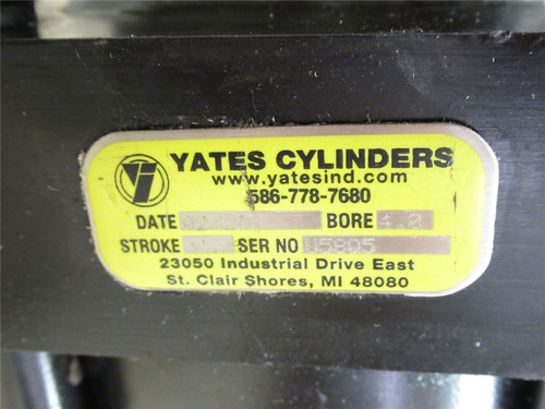 Yates Cylinder U5805-1; Hydraulic Cylinder;4"BoreX43.2"Stroke