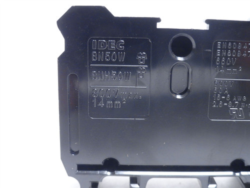 Idec BNH50W; Lot-2; Fuse Terminal Blocks; 50A; 600VAC