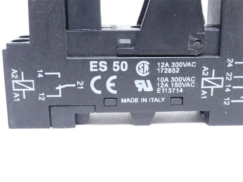 Custom Connectors ES50; Relay Socket 8-Pin; 2-Pole; 12A; 300V
