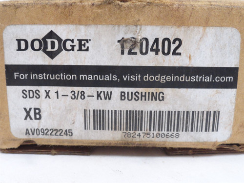 Dodge SDSx1-3/8-KW; QD Bushing 120402; 1-3/8"ID