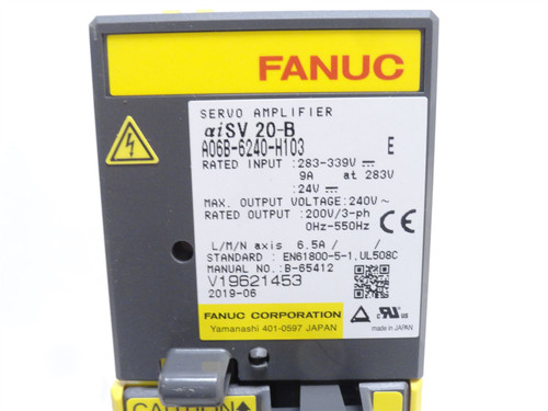 Fanuc A06B-6240-H103; Axis Servo Amplifier 239-339VAC In
