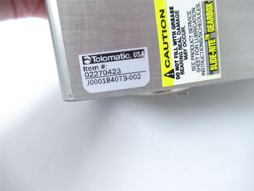 Tolomatic 2270423; Gearbox R/A LH