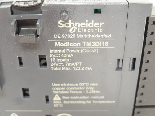 Schneider TM3DI16; Discrete Input Module; 24VDC; 16 Inputs