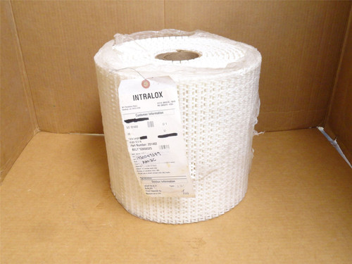 intralox 53656525; White Belt Ser: 1100 12"Wx24'L Part 201402