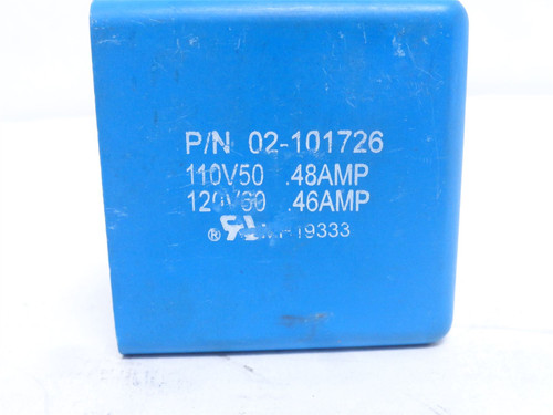 Eaton 02-101726; Vickers Solenoid Coil; 110/120VAC; 0.48A