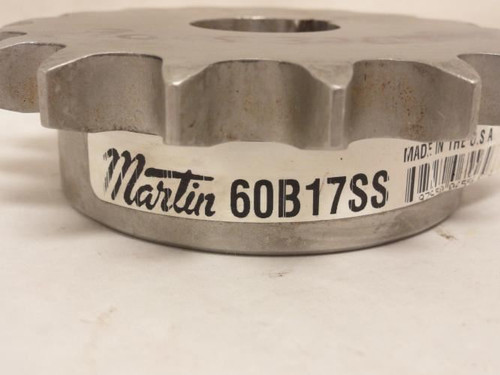 Martin 60B17SS-1.16; Sprocket # 60; SS; 17Teeth; 1.16"ID