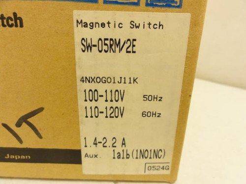 Fuji SW-05RM/2E; Reversible Starter 13A; 3P; 600V; Coil: 120V