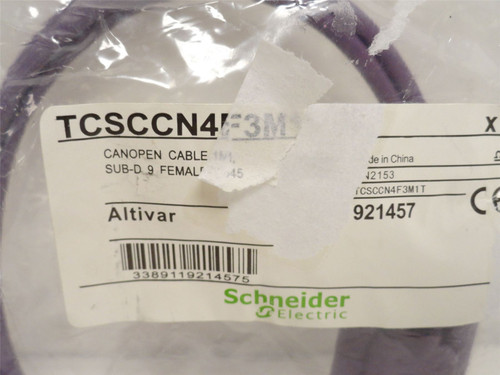 Schneider TCSCCN4F3M1T; Connector Cable For DB-9 to RJ45