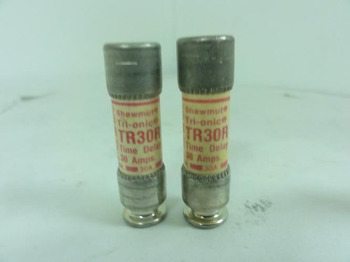 Shawmut TR30R; Lot-2; Time Delay Fuse 30A; 250VDC