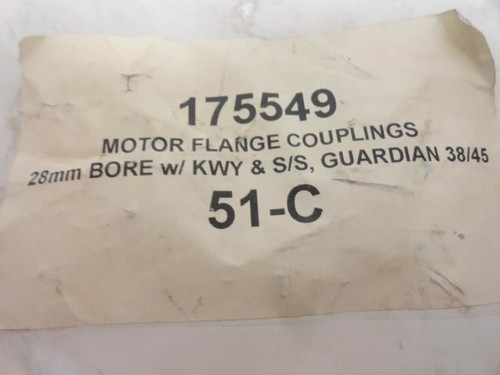 Guardian 38/45S; Jaw Motor Coupling; 28mm ID