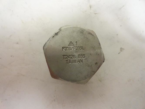 Industry-STD 6JK51; Hex Plug; SS-316; 1NPT; 300PSI; Class 150