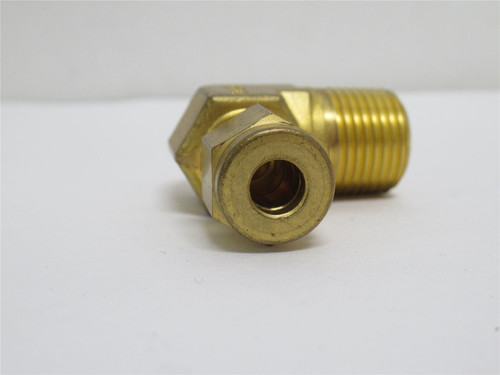 Swagelok B-400-2-6RT; Brass Elbow; 90Deg; 1/4" Tube To 3/8NPT